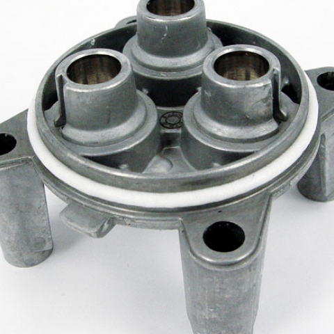 Sealing of washingmachine valve supports