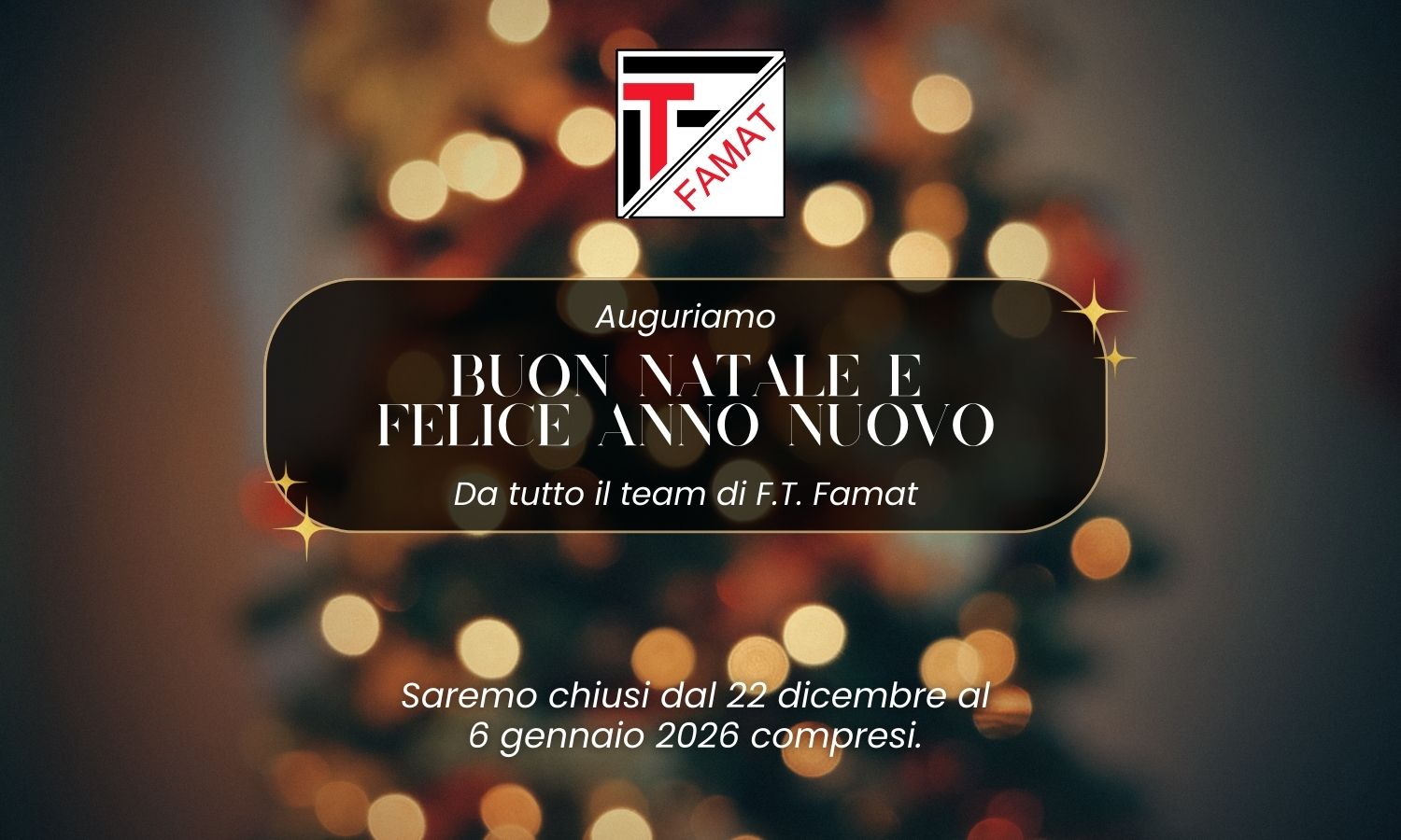 Chiusura natalizia Chiusura natalizia